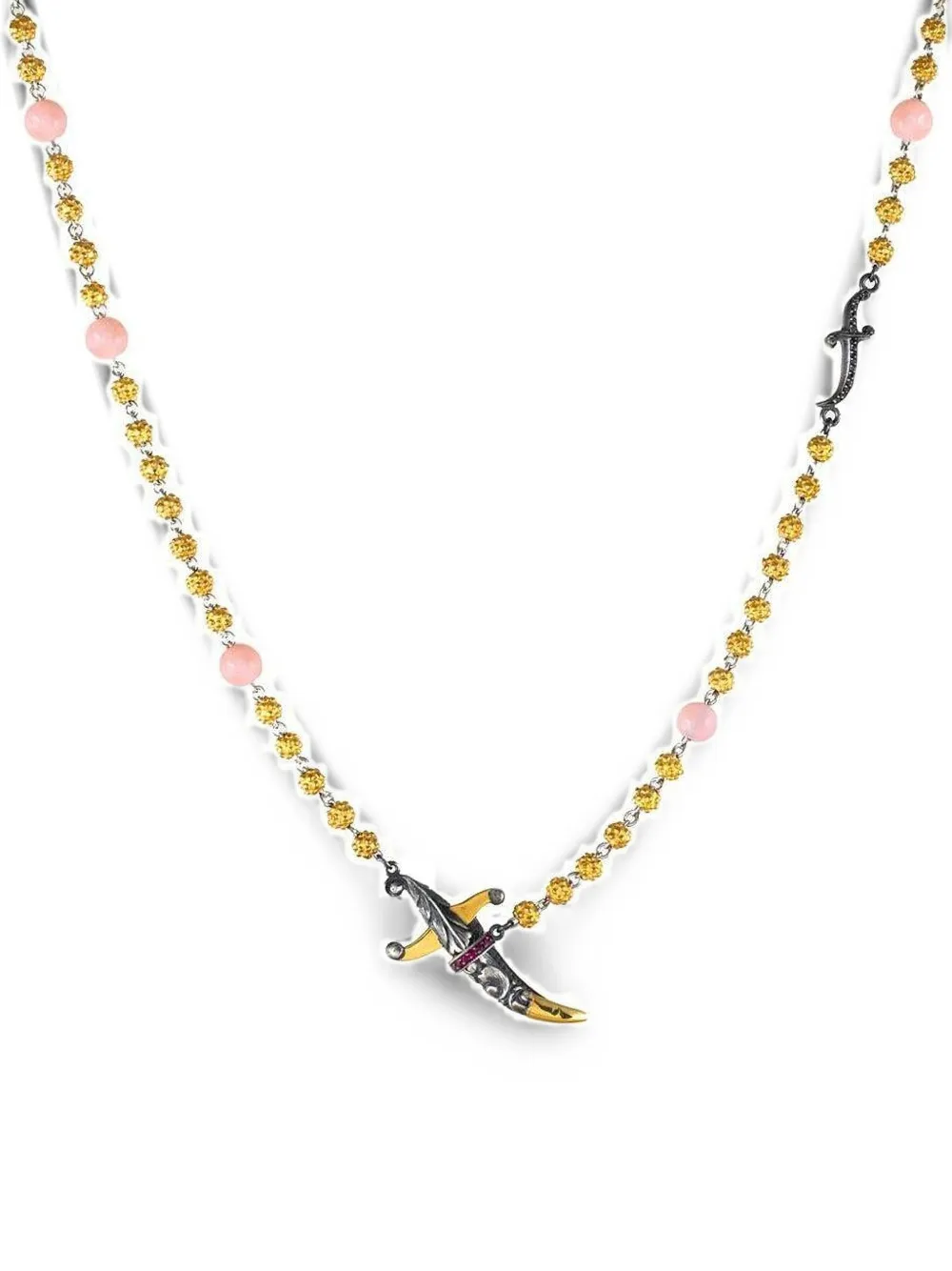 Sevan Bıçakçı diamond and ruby necklace - Silber