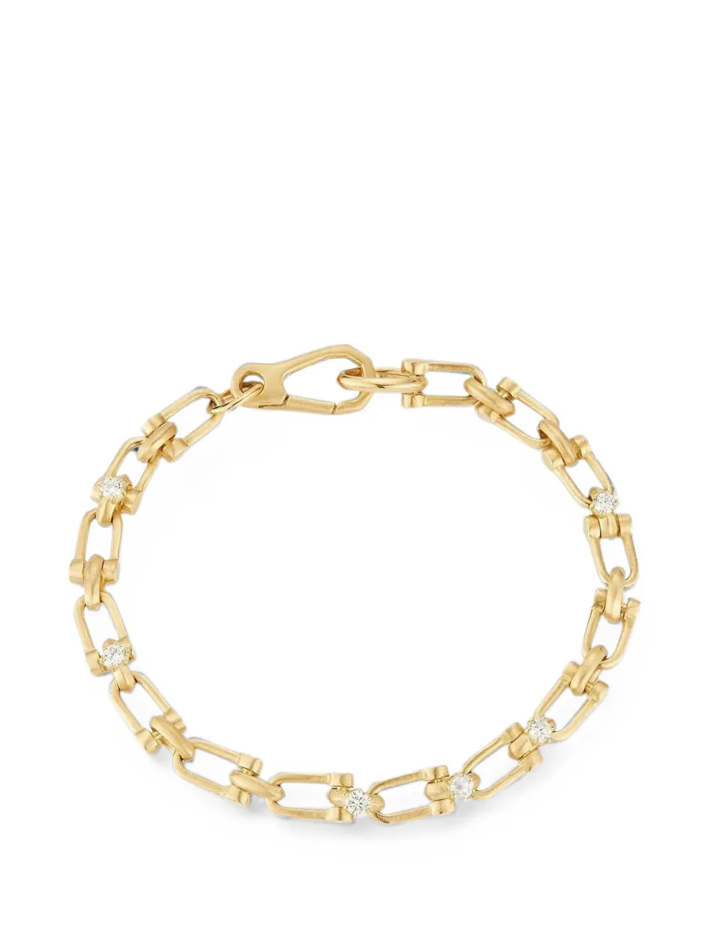 Jade Trau Georgina diamond link bracelet - Gold