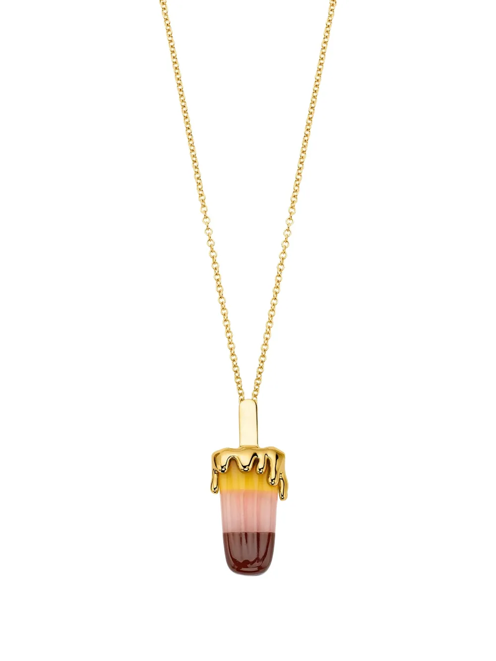 EDINA KISS agate and opal popsicle necklace - Oro