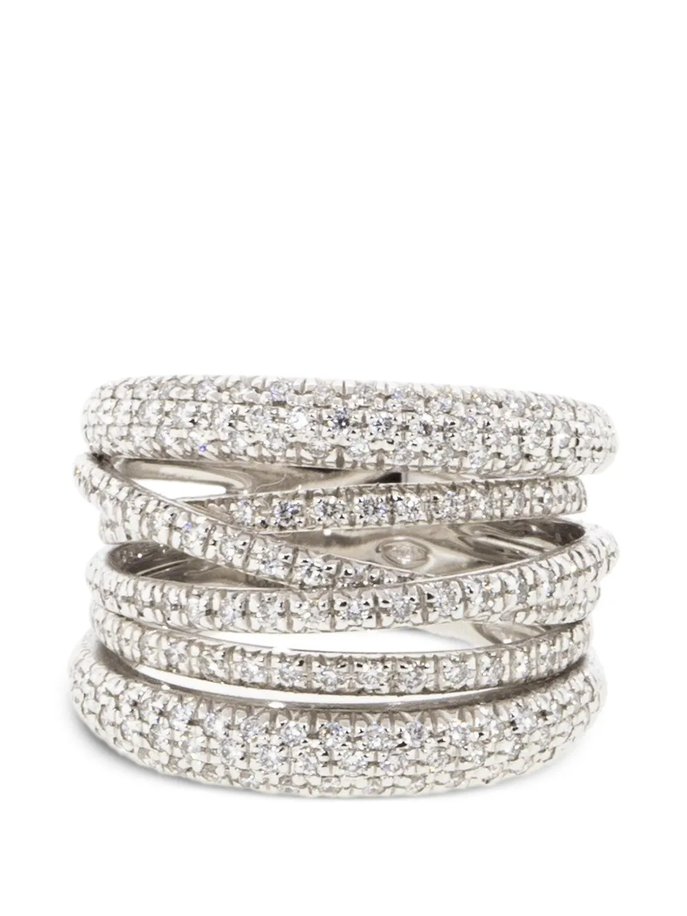 Sidney Garber Scribble Ring mit Diamant - Silber