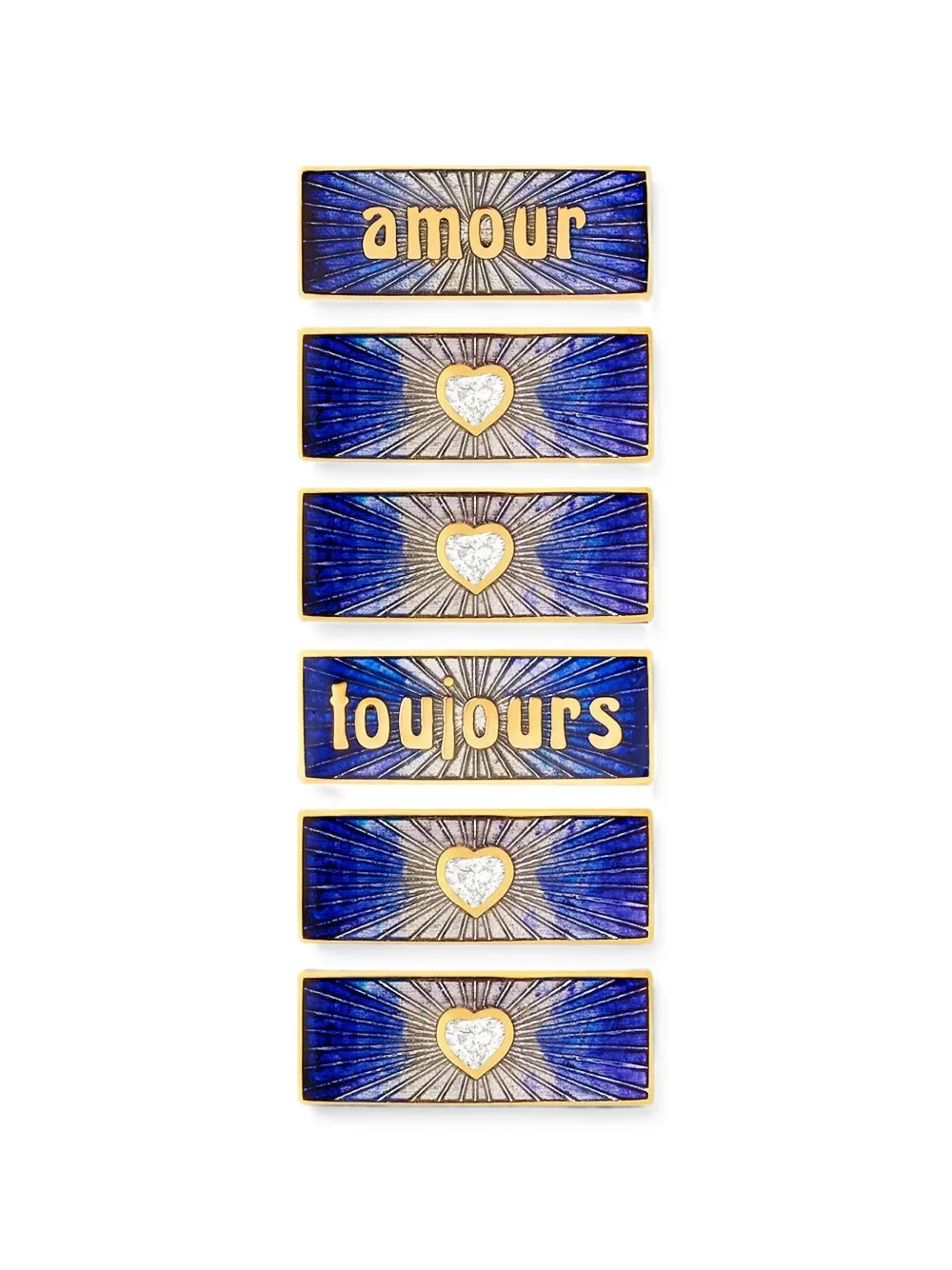 Marie Lichtenberg Amour Toujours Diamond Necklace in Gold, view 3