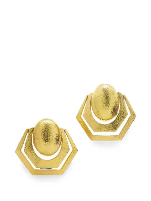 David Webb Swing Hoop earrings