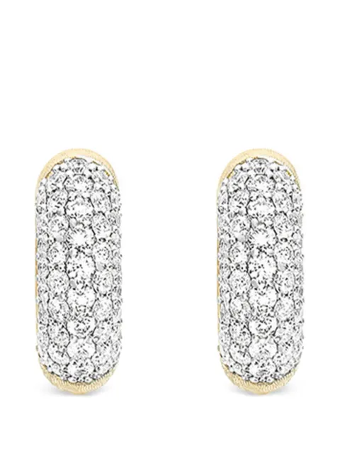 NANIS Libera diamond huggie earrings
