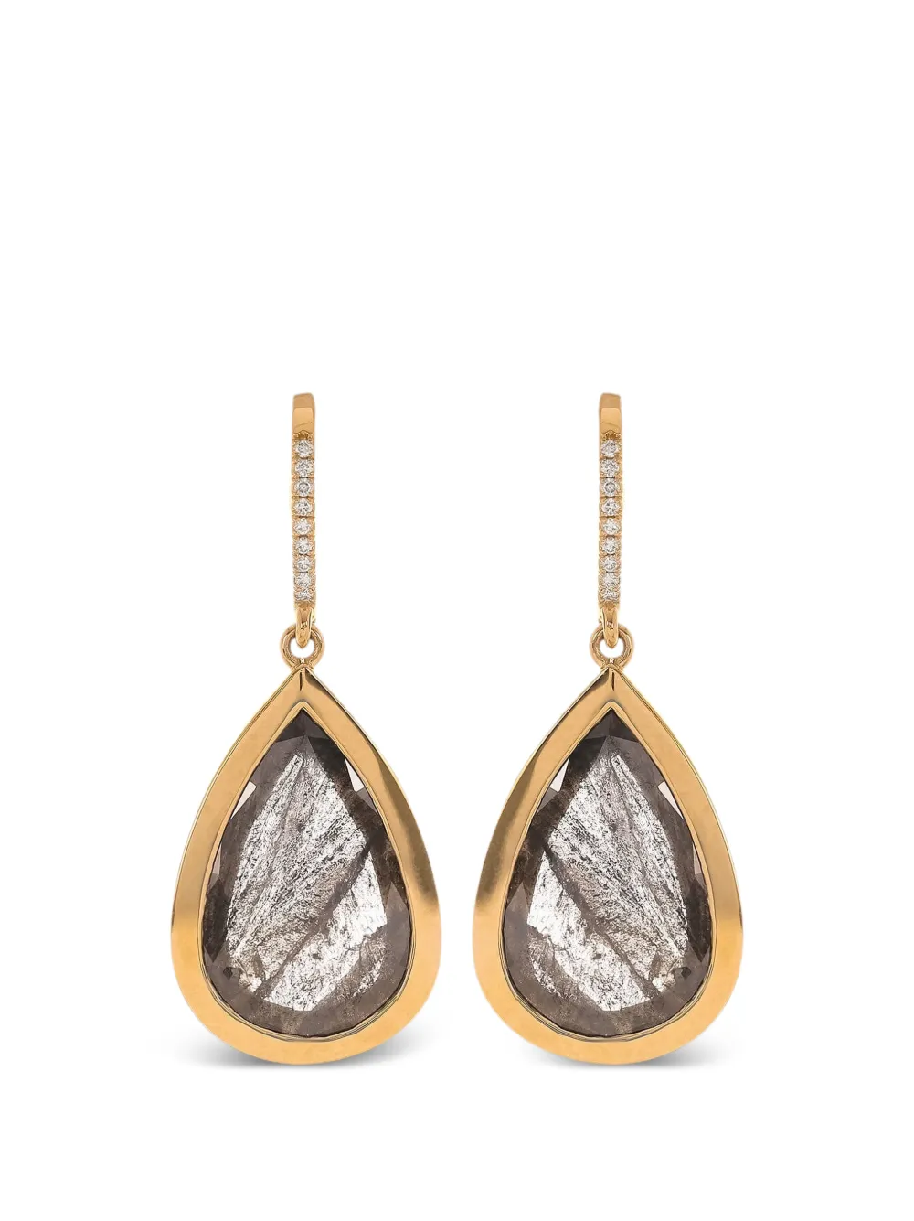 with love diamond drop earrings