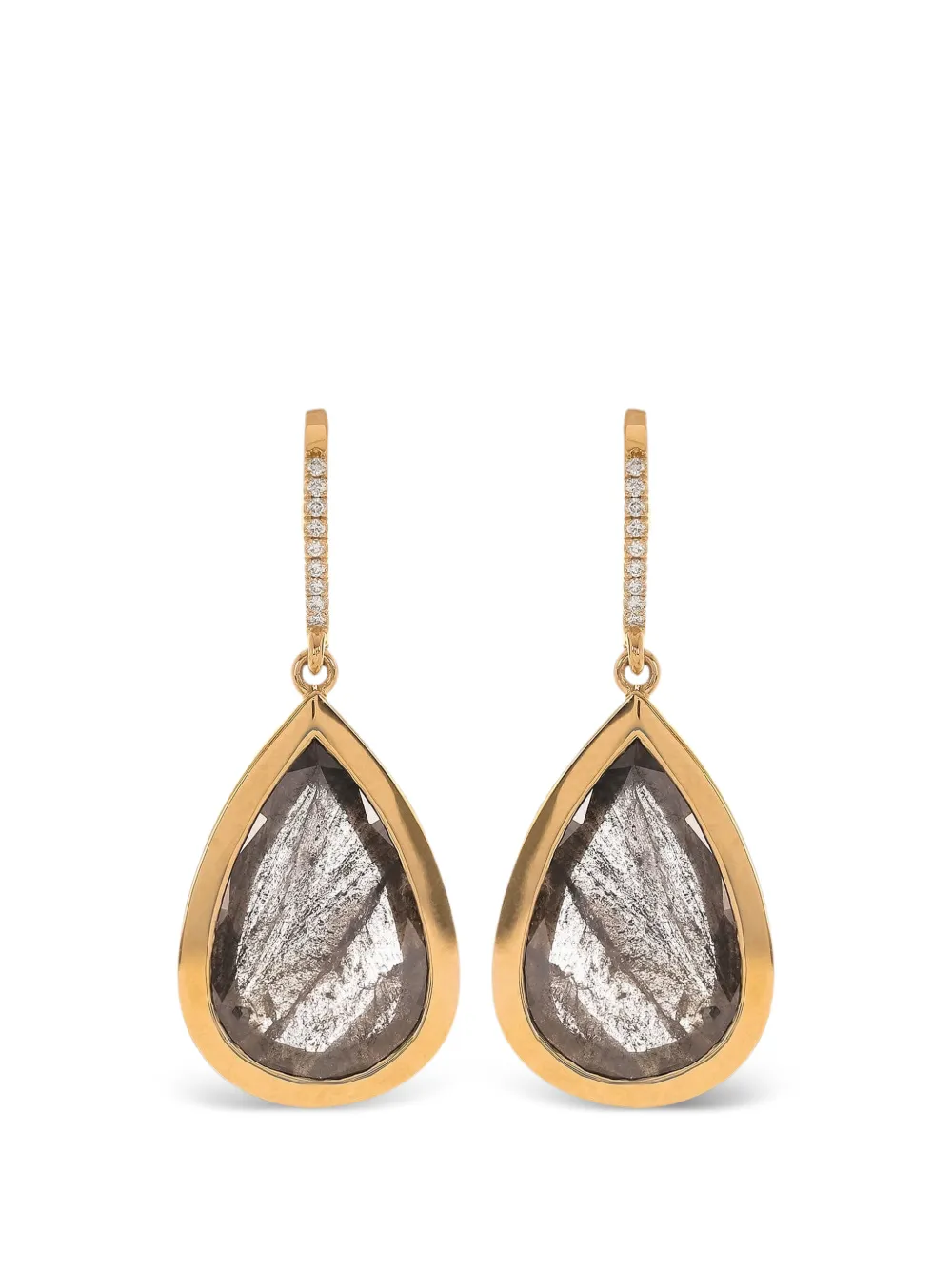 with love diamond drop earrings