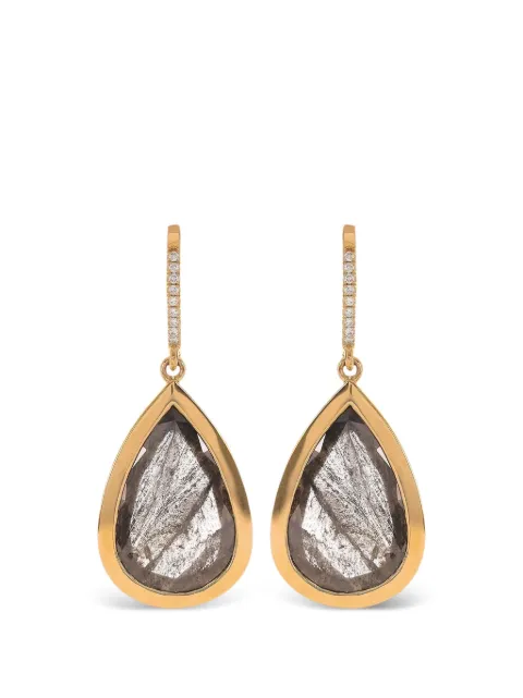 with love diamond drop earrings