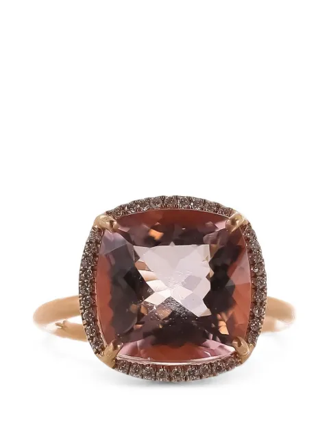 Irene Neuwirth Gem Drop morganite and diamond ring