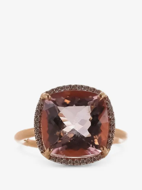 Irene Neuwirth Gem Drop morganite and diamond ring