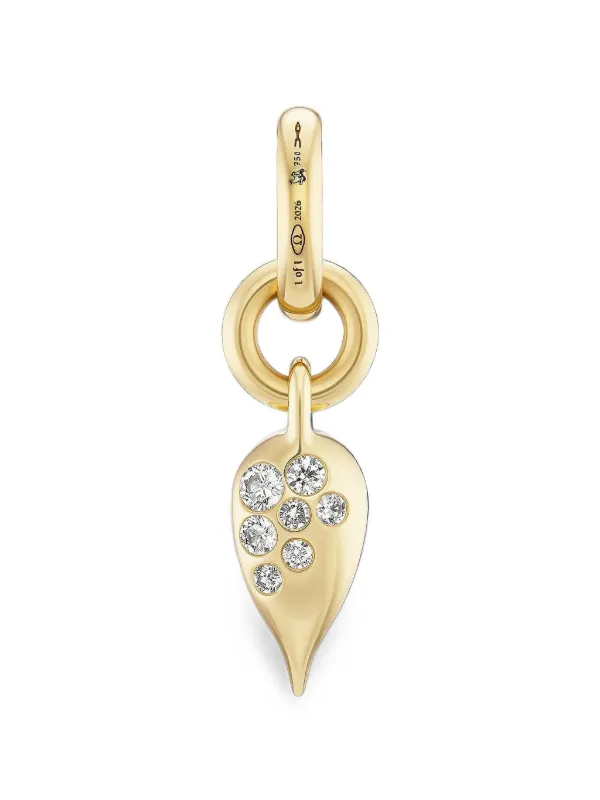 Uniform Object Thorn Carriage Diamond Pendant in Gold