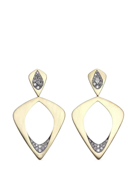 Arunashi diamond wicker earrings