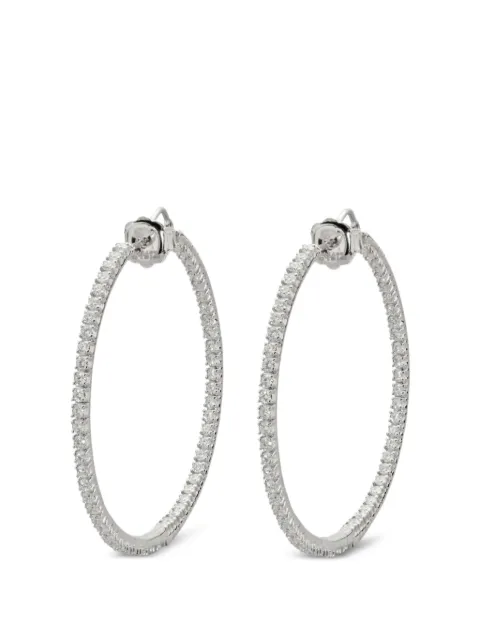 Mattia Cielo Rugiada diamond hoop earrings
