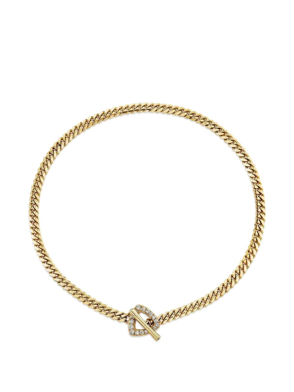 Logan Hollowell diamond trillion necklace - Oro