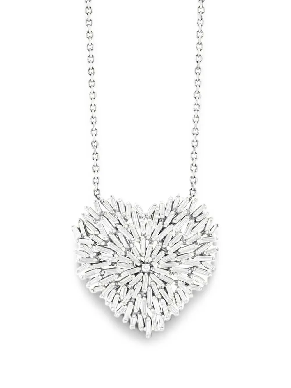 Suzanne Kalan diamond heart necklace - Silber