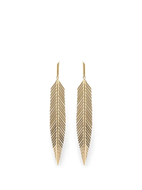 Cadar feather drop earrings