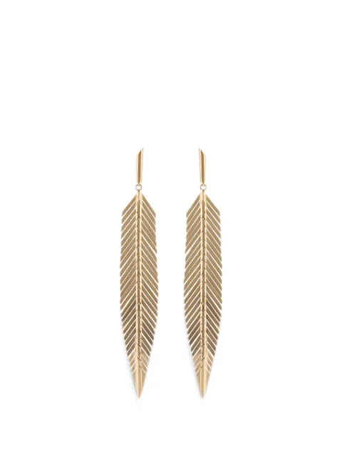 Cadar feather drop earrings