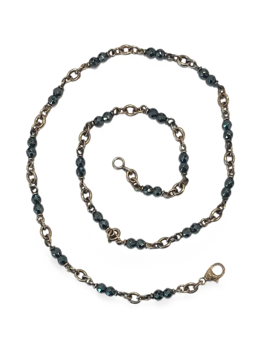 Sylva & Cie hematite bead necklace - Rosa