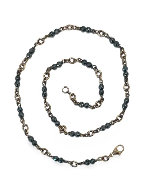Sylva & Cie hematite bead necklace