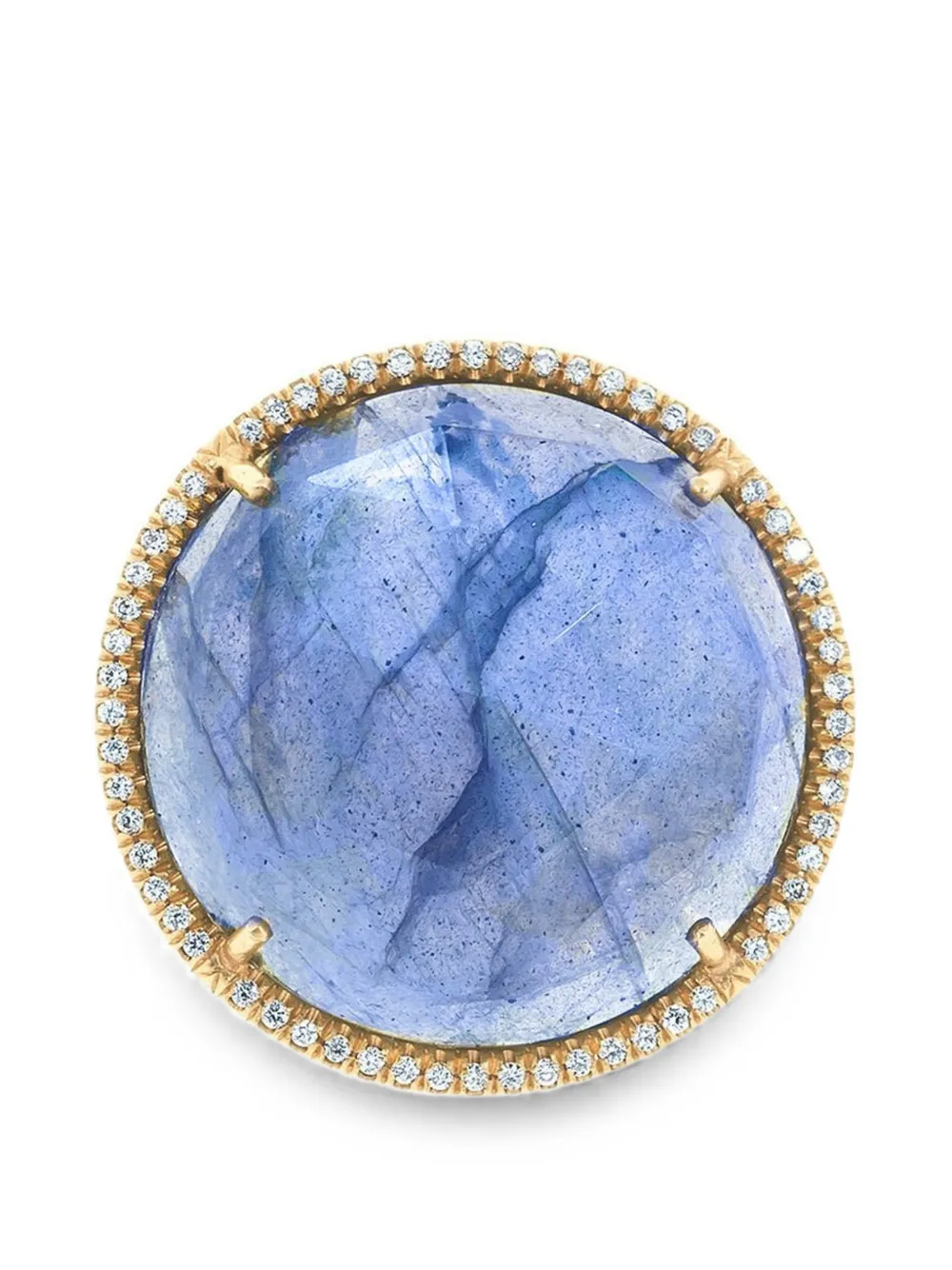 Irene Neuwirth labradorite diamond ring - Gold