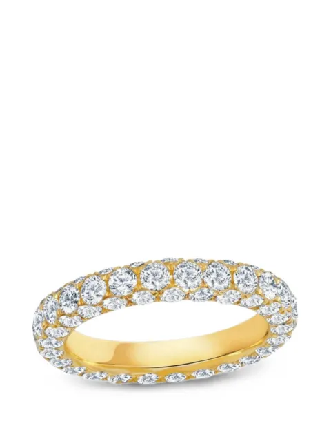 graziela diamond three-sided band ring