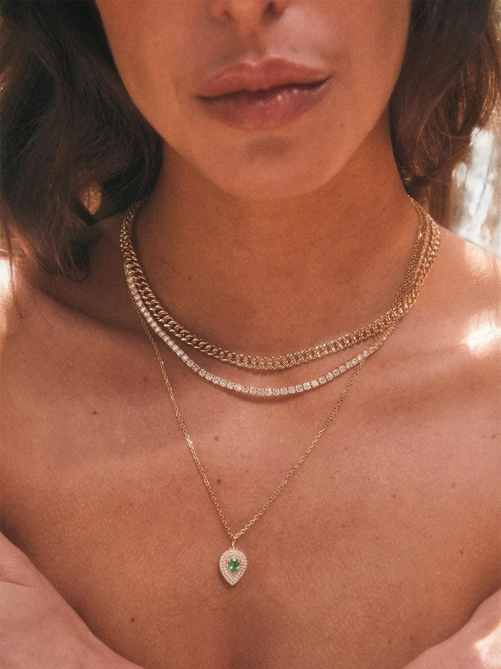 Anita Ko Havana Necklace in Gold, view 2