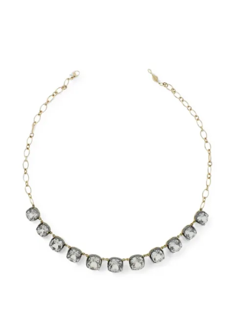 FRED LEIGHTON white topaz Collet Semi-Riviere necklace