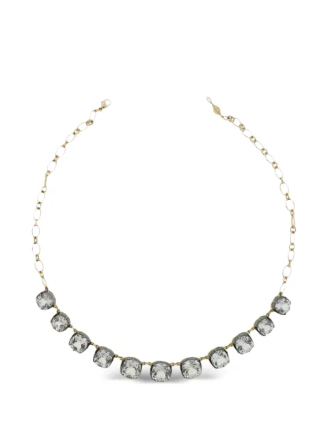 FRED LEIGHTON white topaz Collet Semi-Riviere necklace