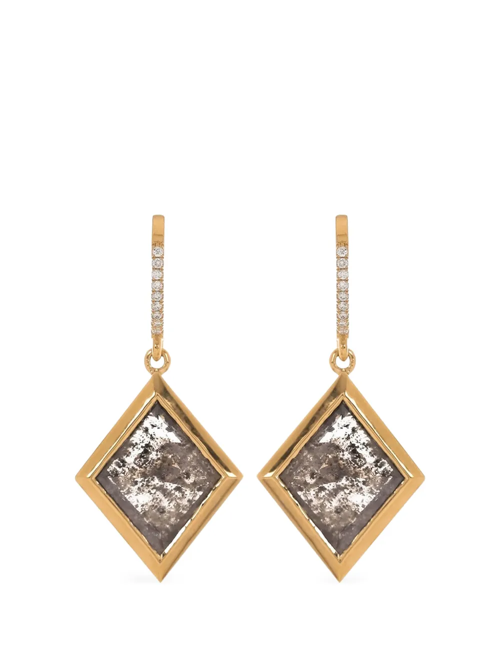 with love diamond earrings - Oro