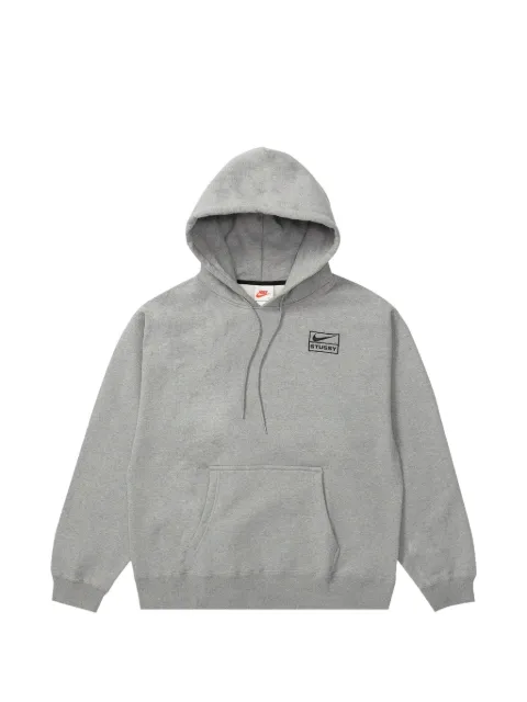 Nike logo-embroidered drawstring hoodie