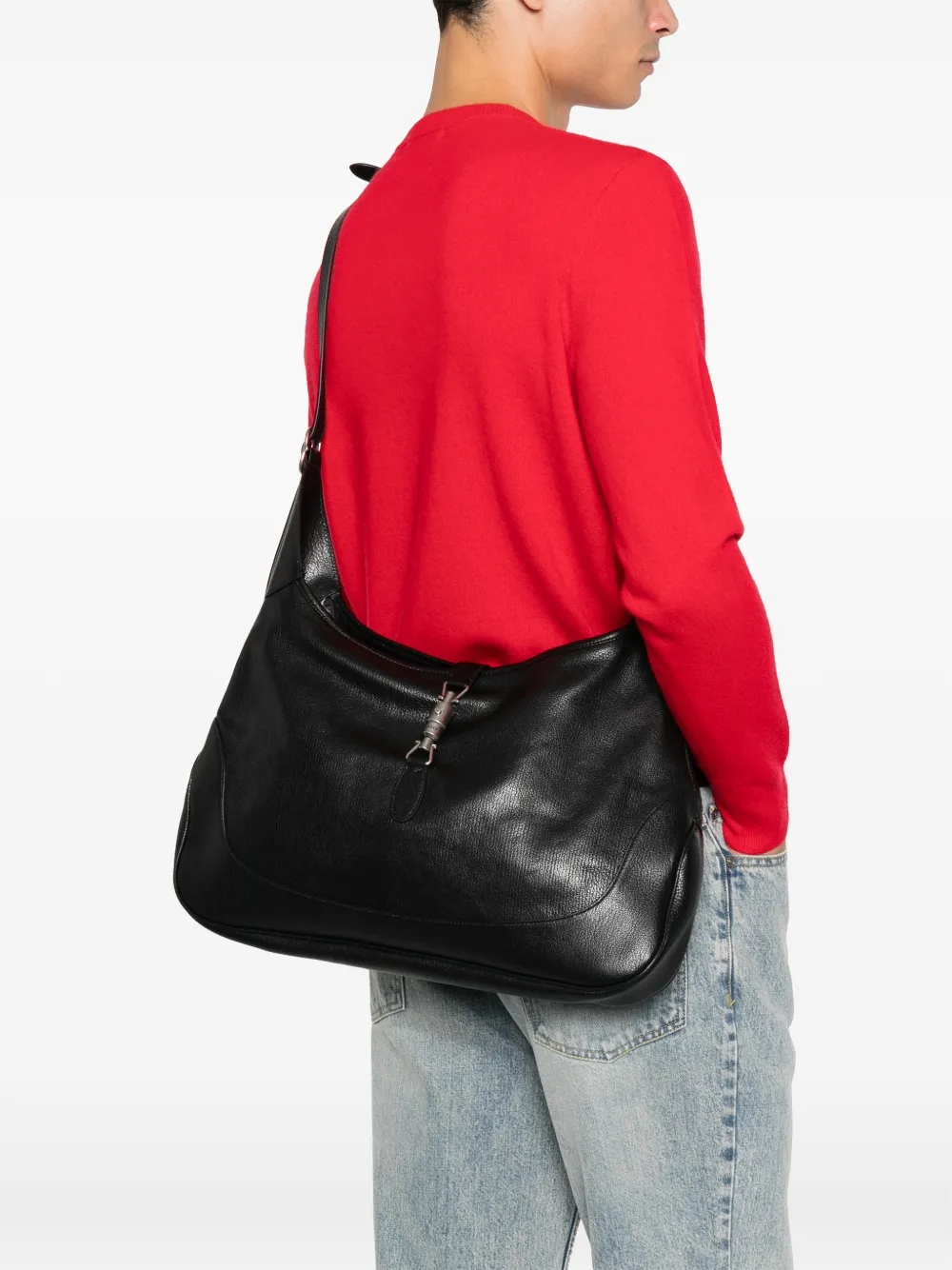Gucci Grote Jackie 1961 crossbodytas Zwart