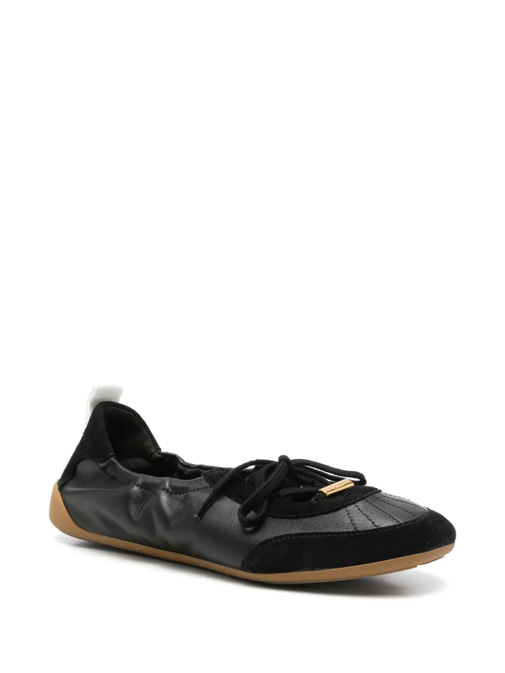 Chloé Kick lace-up ballet flats Zwart