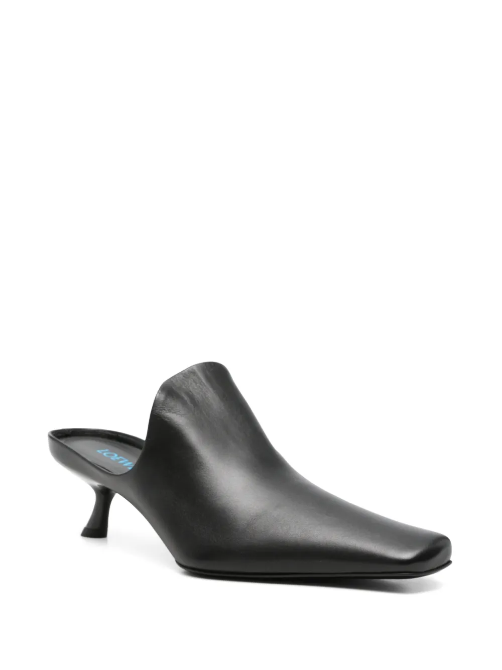 LOEWE Emily leather mules Zwart