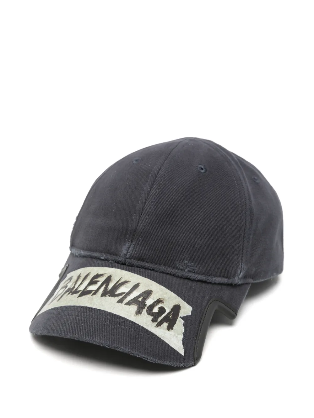 Balenciaga Cappello Masking Tape - Nero