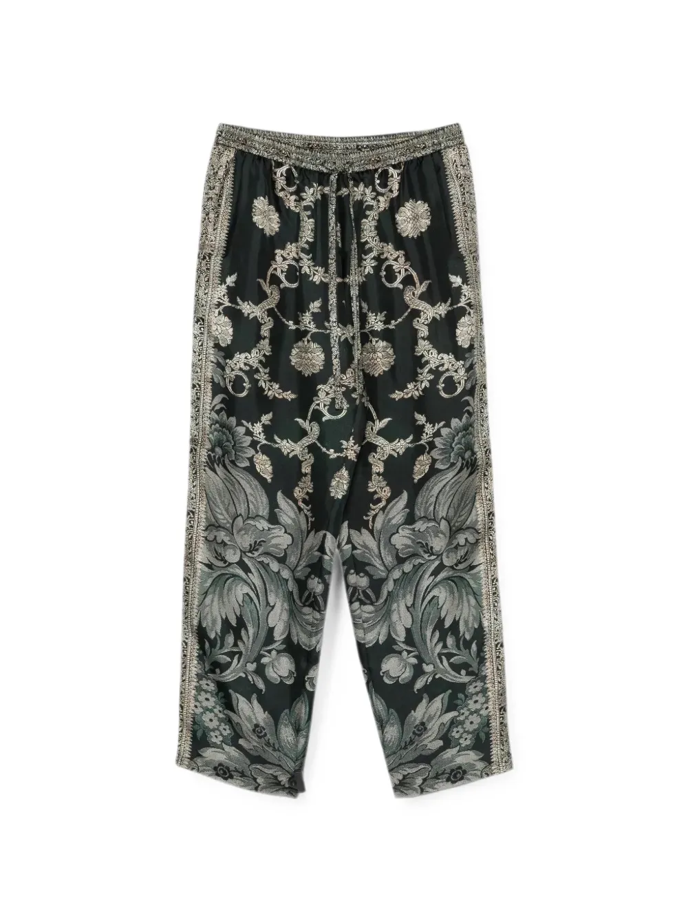 Pierre-Louis Mascia Aloe broek met bloemenprint Zwart