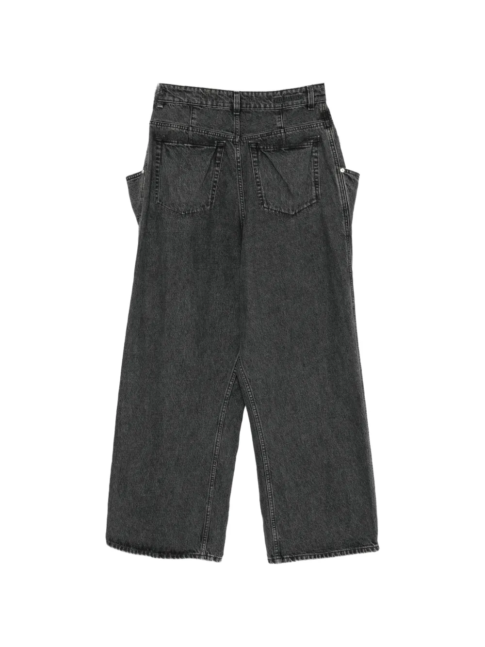 Hed Mayner Panelled Wide-leg Jeans In Grey