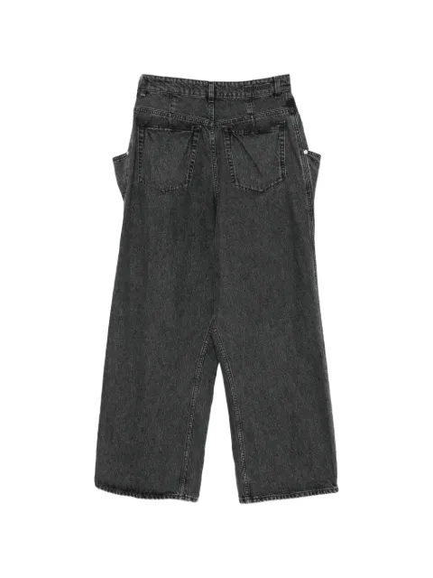 Hed Mayner panelled wide-leg jeans