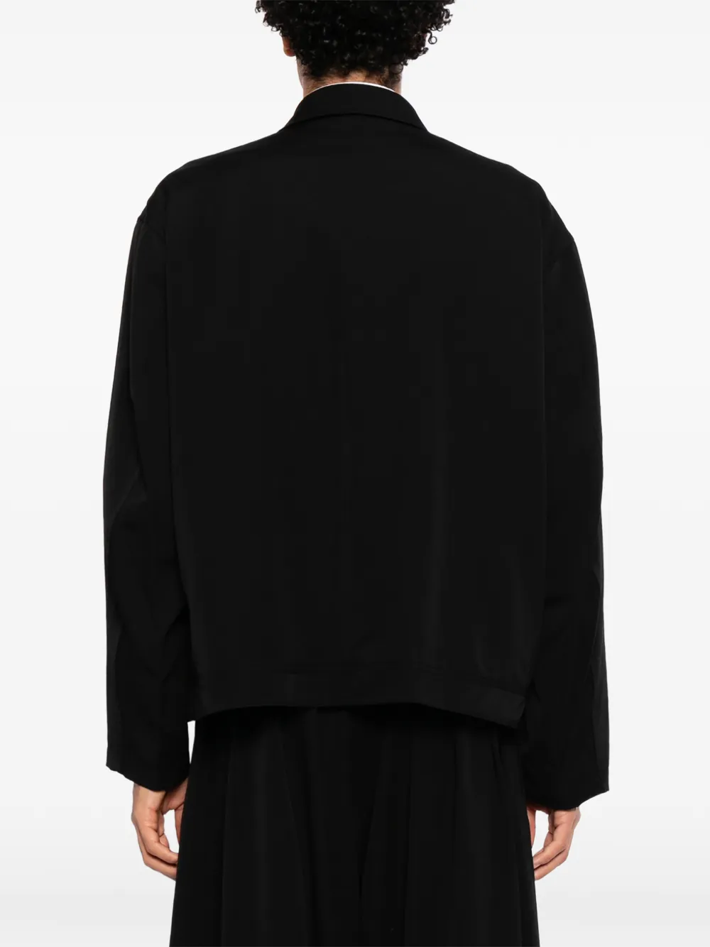 Yohji Yamamoto Shirtjack met rits Zwart