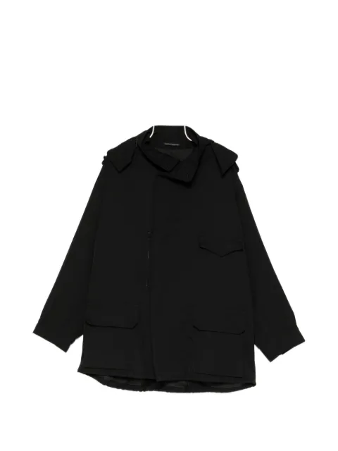 Yohji Yamamoto epaulette flap-pocket jacket