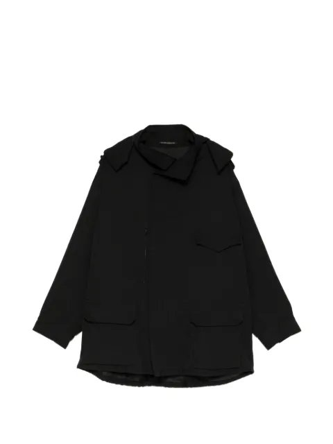 Yohji Yamamoto epaulette flap-pocket jacket