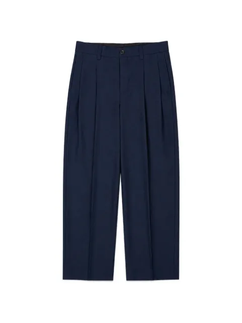 Laneus pleated wide-leg trousers