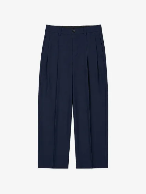 Laneus pleated wide-leg trousers