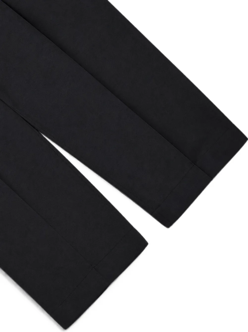 Laneus Geplooide broek met riemlussen Zwart