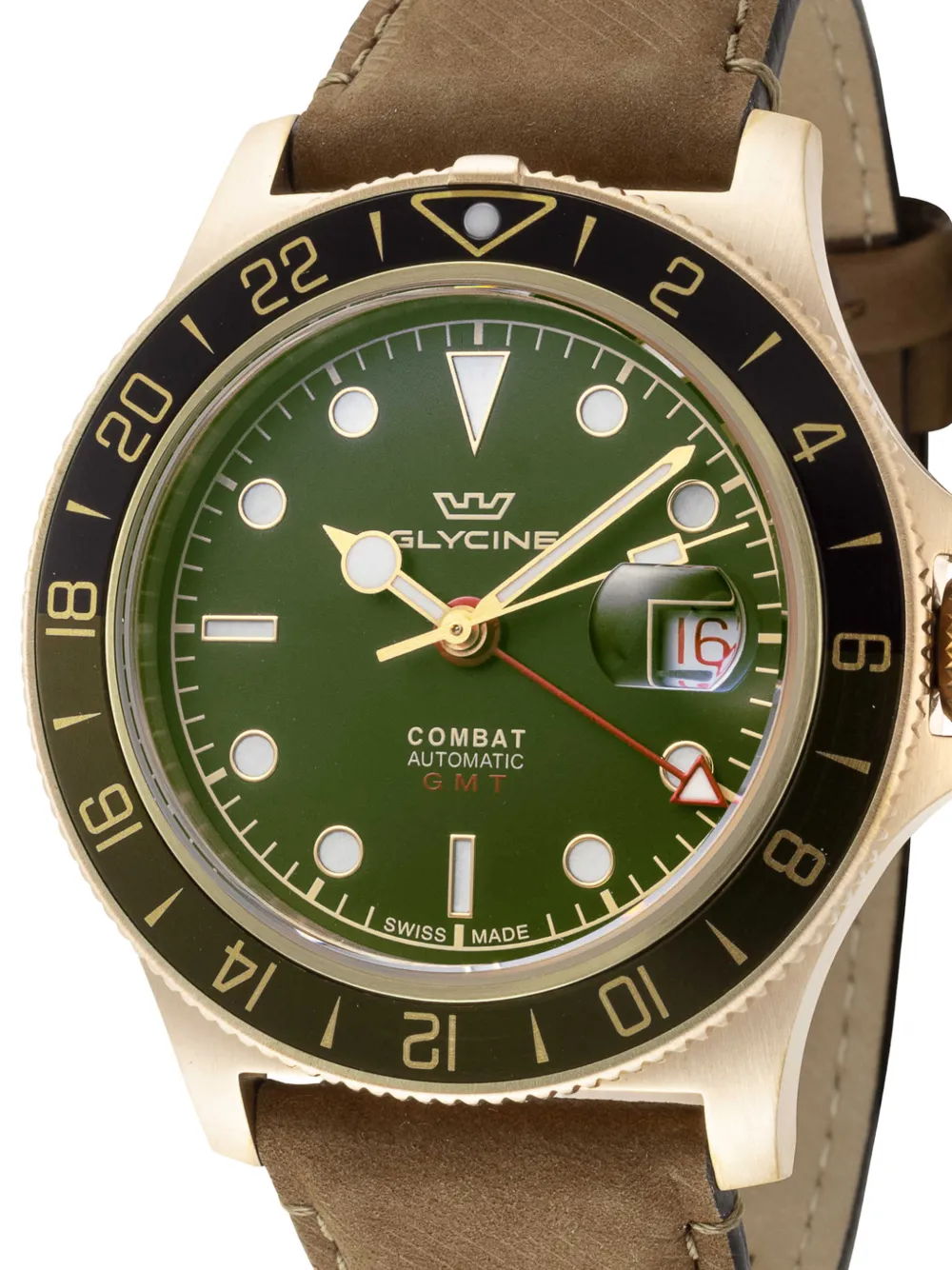 Glycine Combat Sub Sport 42mm watch - Verde