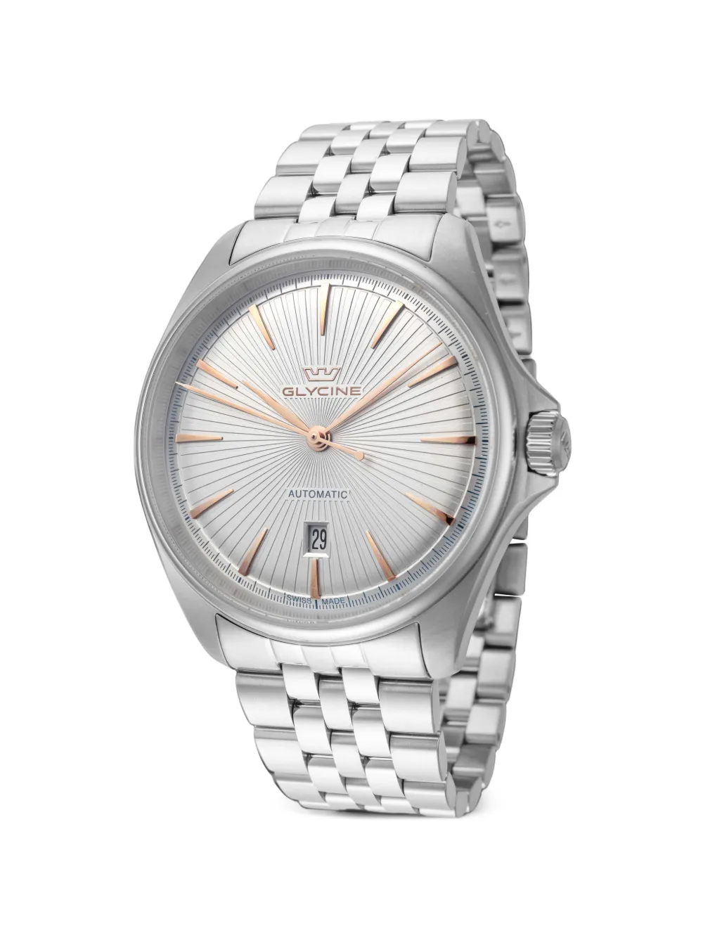 Glycine Combat 6 43mm watch - Argento