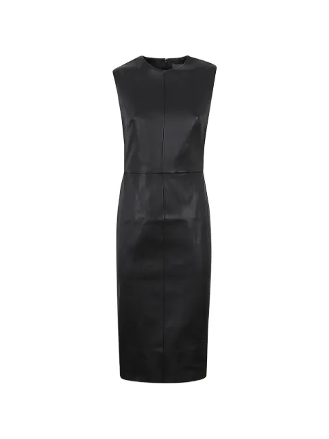 Stouls midi Evita sleeveless leather dress
