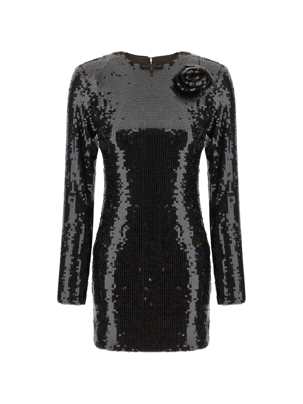 ROTATE BIRGER CHRISTENSEN Paillettenkleid mit floralen Applikationen - Braun