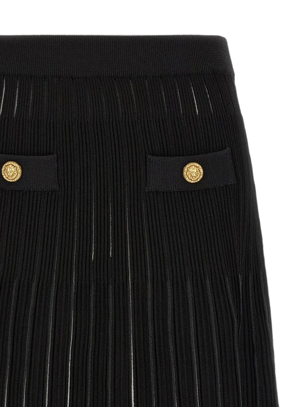 Balmain Mini-plooirok Zwart