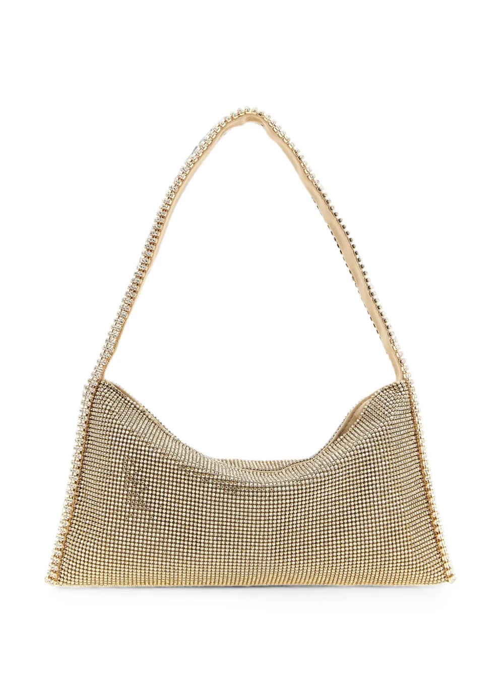 Benedetta Bruzziches Your Best Friend La Grande rhinestone-embellished shoulder bag - Gold