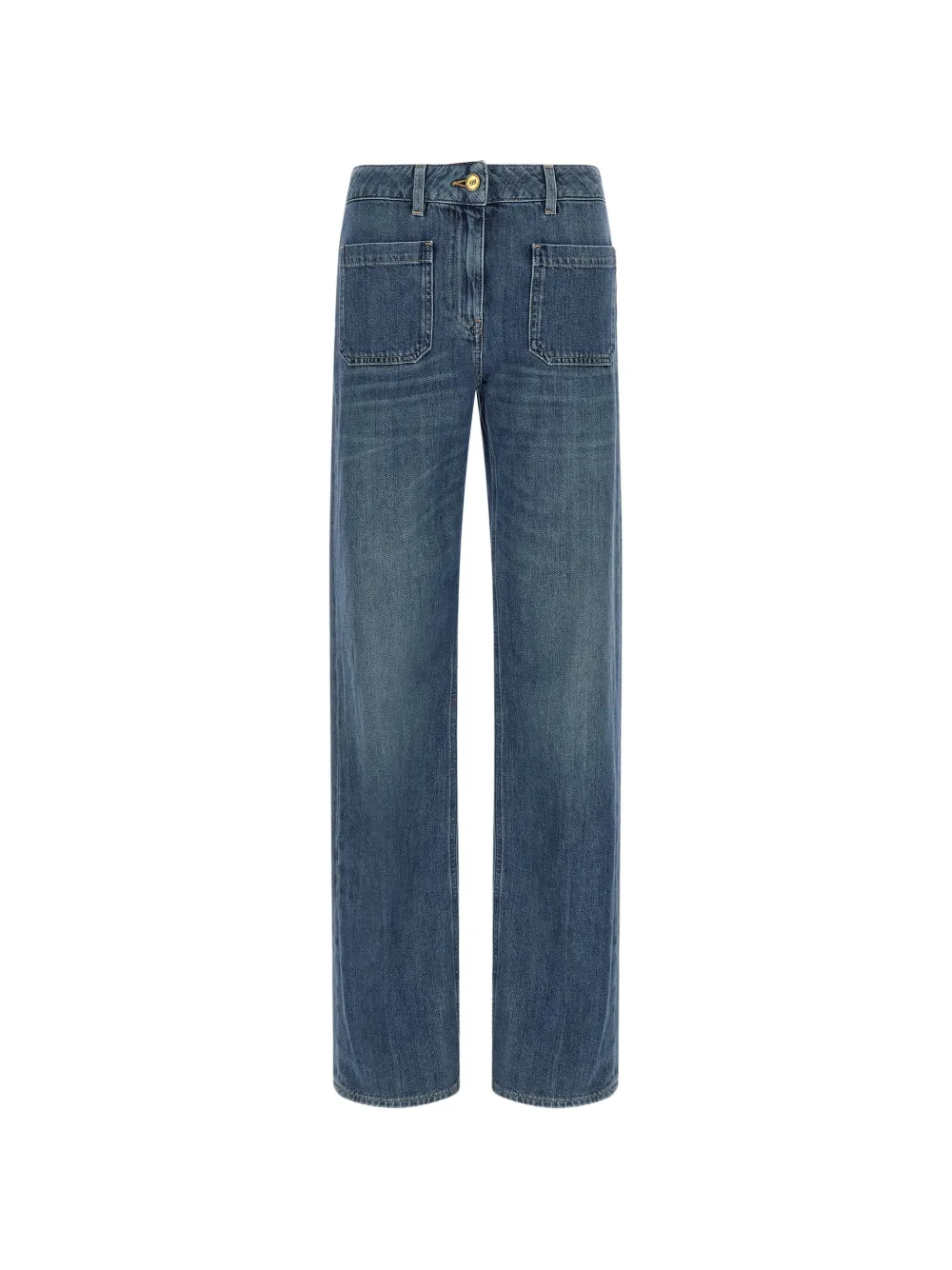 Elisabetta Franchi Jeans con ricamo - Blu