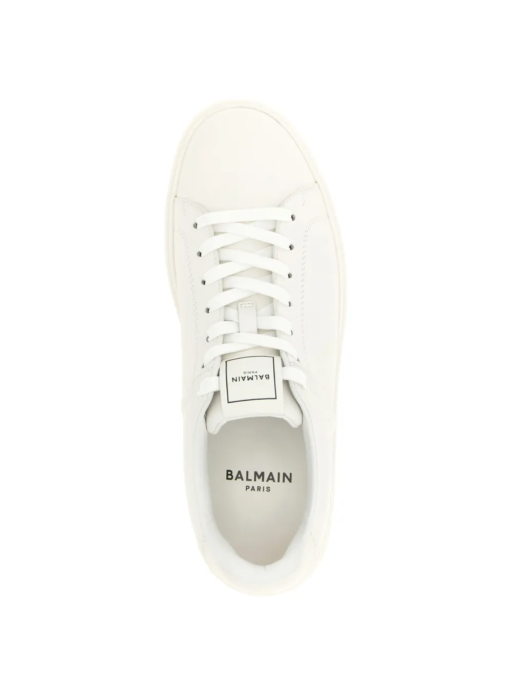 Balmain B-Court smooth leather trainers Wit