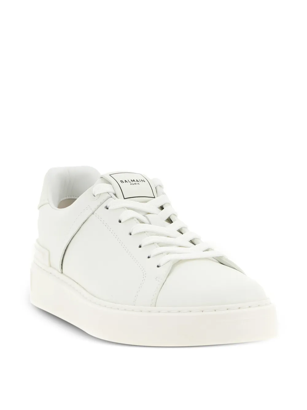 Balmain B-Court smooth leather trainers Wit